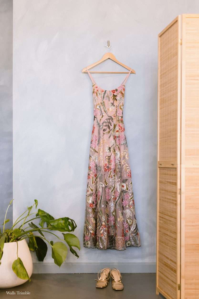 Wedding Dress at the Weddings Suite at The Bird House in Gowanus, Brooklyn, NY. Photo by Walls Trimble