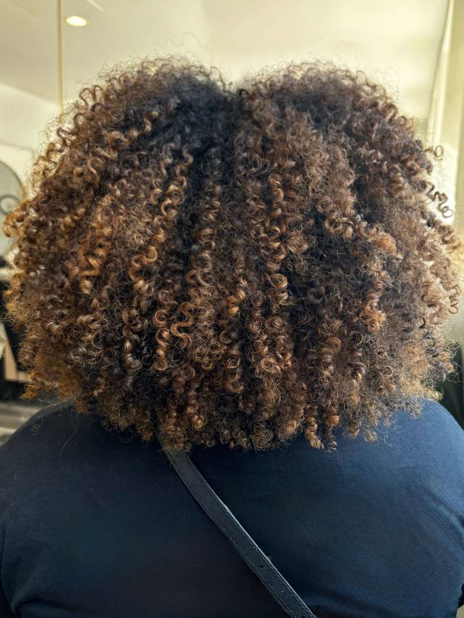 Haircut and color done by Brooklyn hairstylist at The Bird House Hair Salon in Brooklyn, NY