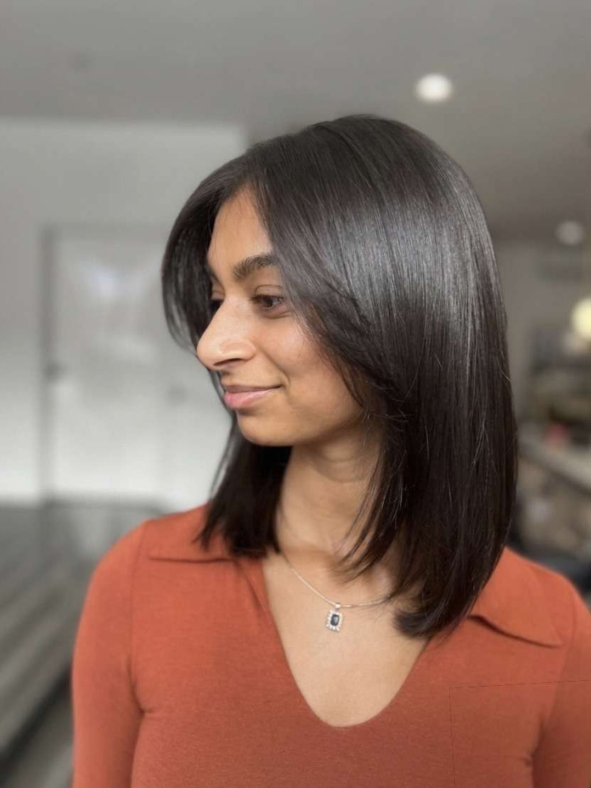 Treatment done by Brooklyn hairstylist at The Bird House Hair Salon in Brooklyn, NY